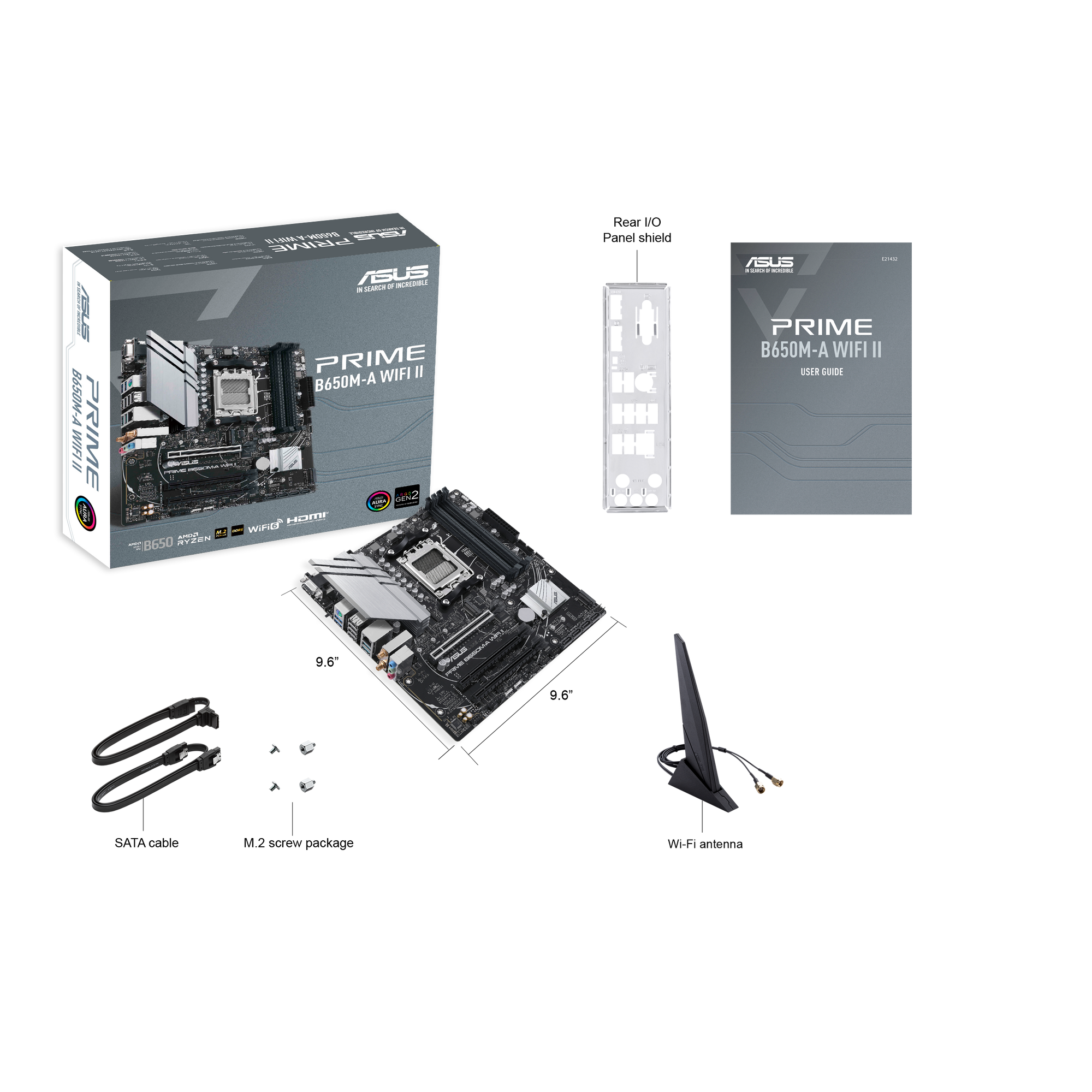 ASUS PRIME B650M-A WIFI II Gaming Mainboard Sockel AMD AM5 thumbnail 4