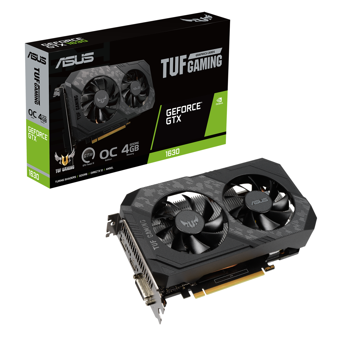 ASUS TUF Gaming GeForce GTX 1630 OC Edition 4GB Gaming Grafikkarte 2