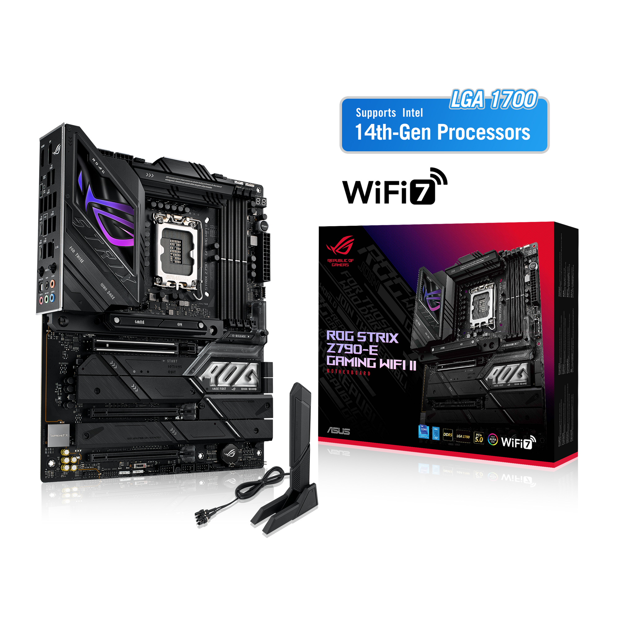 ASUS ROG STRIX Z790-E GAMING WIFI II Gaming Mainboard Intel Sockel LGA1700 thumbnail 3