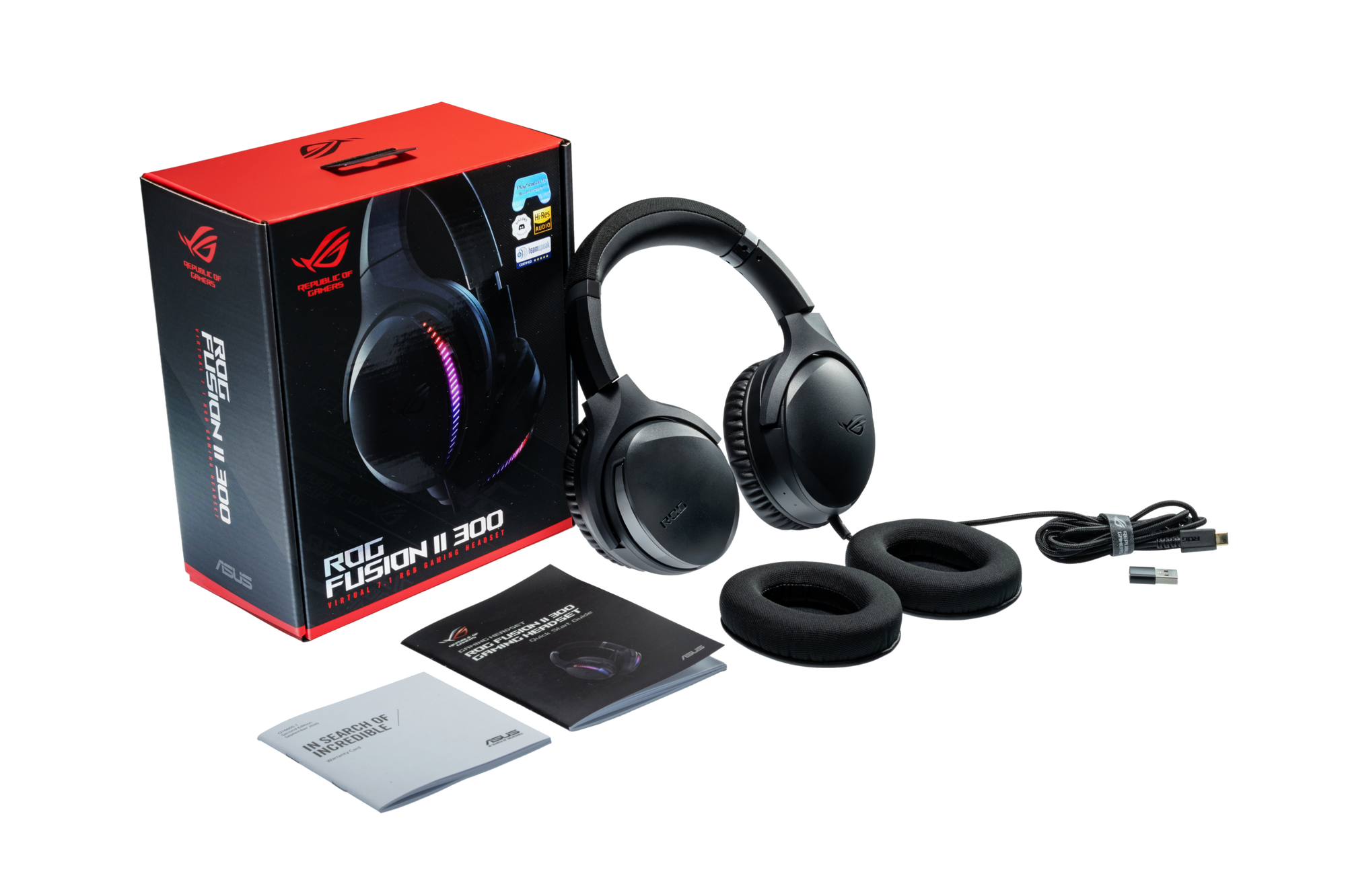 ASUS ROG STRIX Fusion II 300 Gaming Headset (7.1 Surround Sound, USB-C, USB-A) thumbnail 6