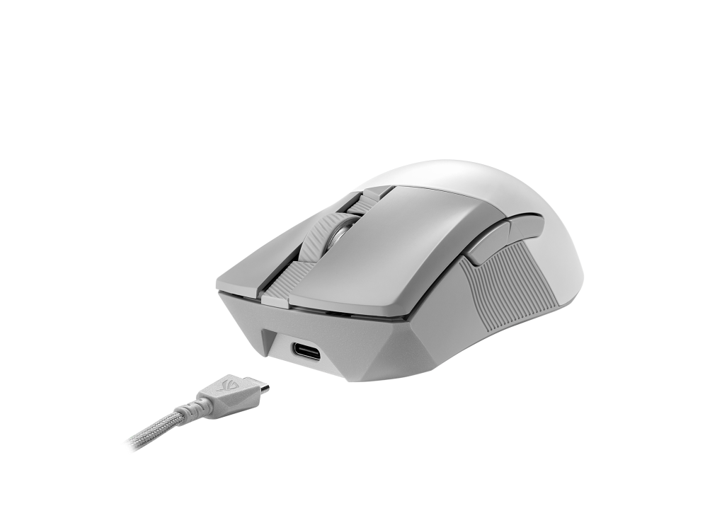 ASUS ROG Gladius III Wireless AimPoint White RGB Gaming Mouse thumbnail 3