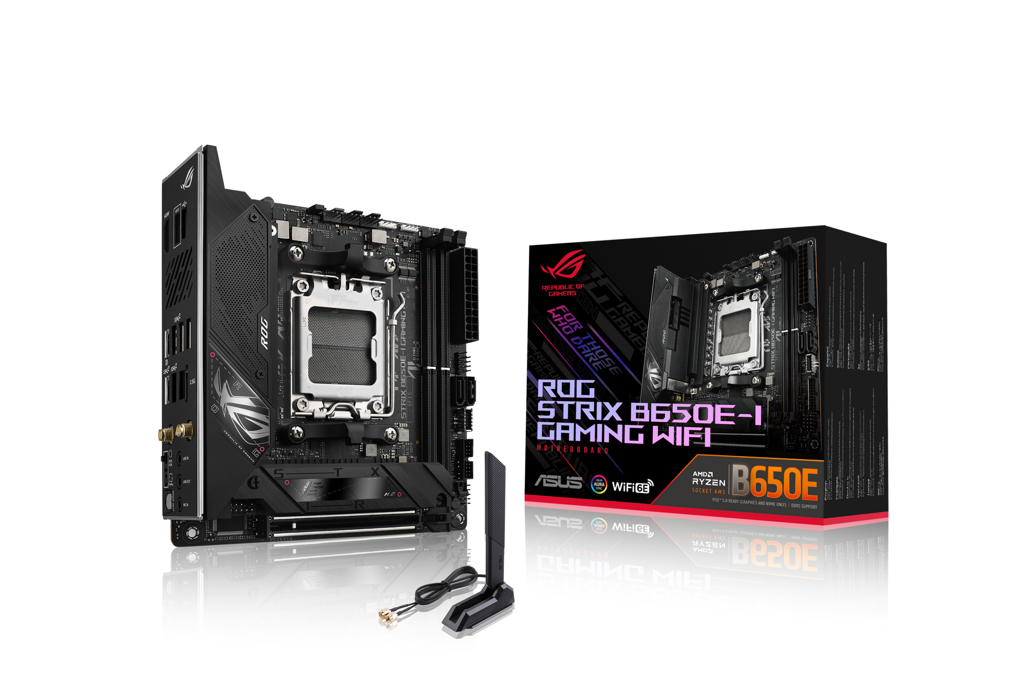 ASUS ROG STRIX B650E-I GAMING WIFI motherboard socket AMD AM5 1