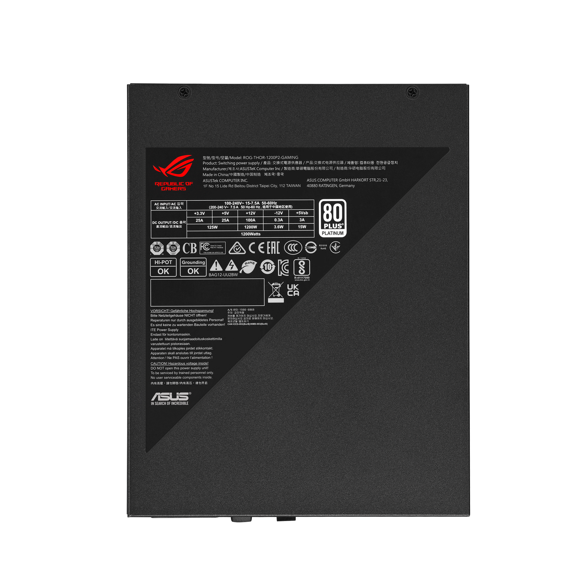 ASUS ROG Thor 1200W Platinum II Netzteil 2