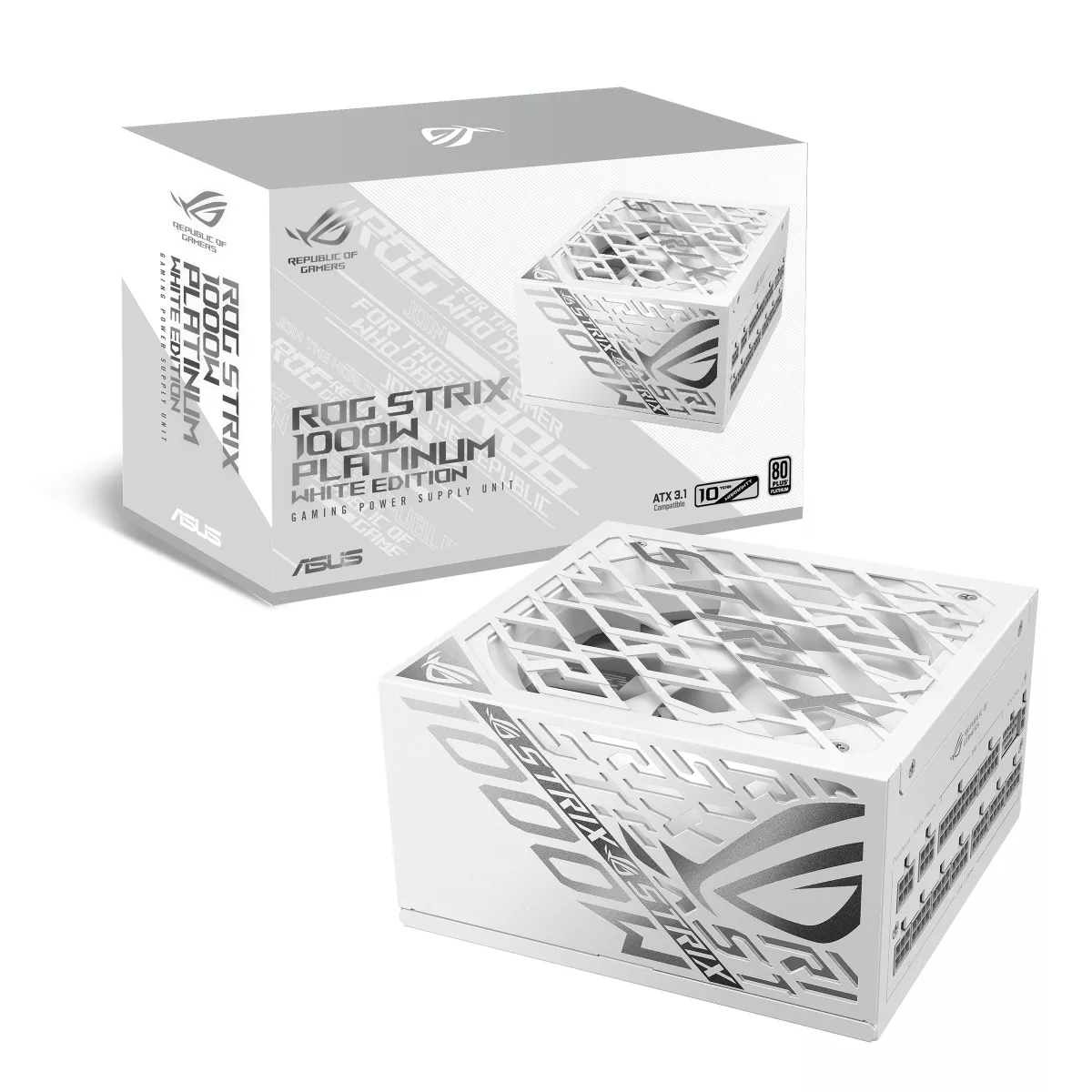 ASUS ROG Strix 1000W Platinum White Gaming Netzteil ASUS ROG Strix 1000W Platinum White Gaming Netzteil