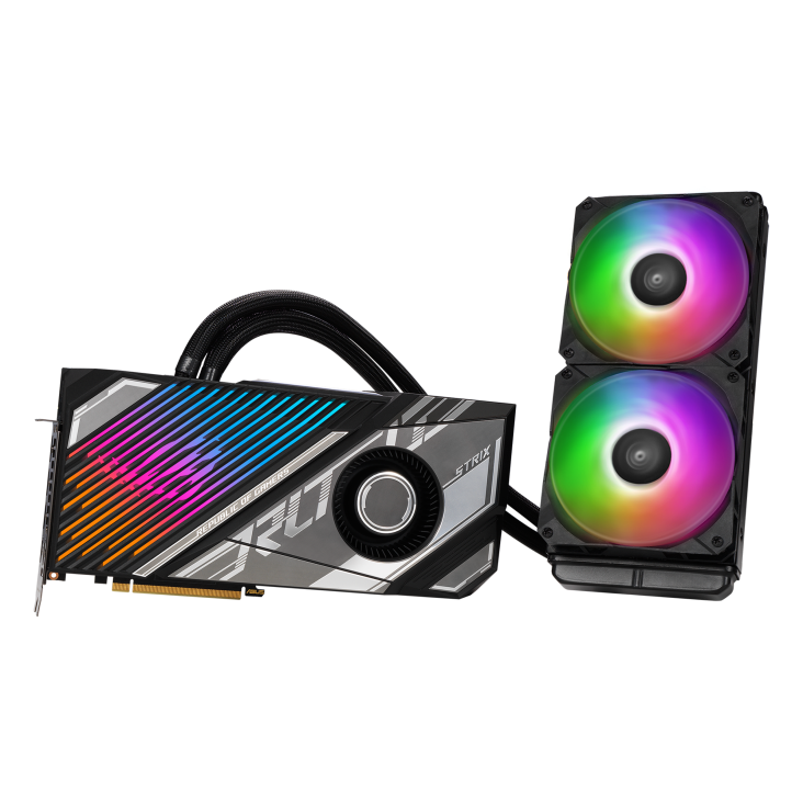 ASUS ROG Strix LC GeForce RTX 4090 24GB OC Edition GDDR6X Gaming Graphics Card with Watercooler thumbnail 3