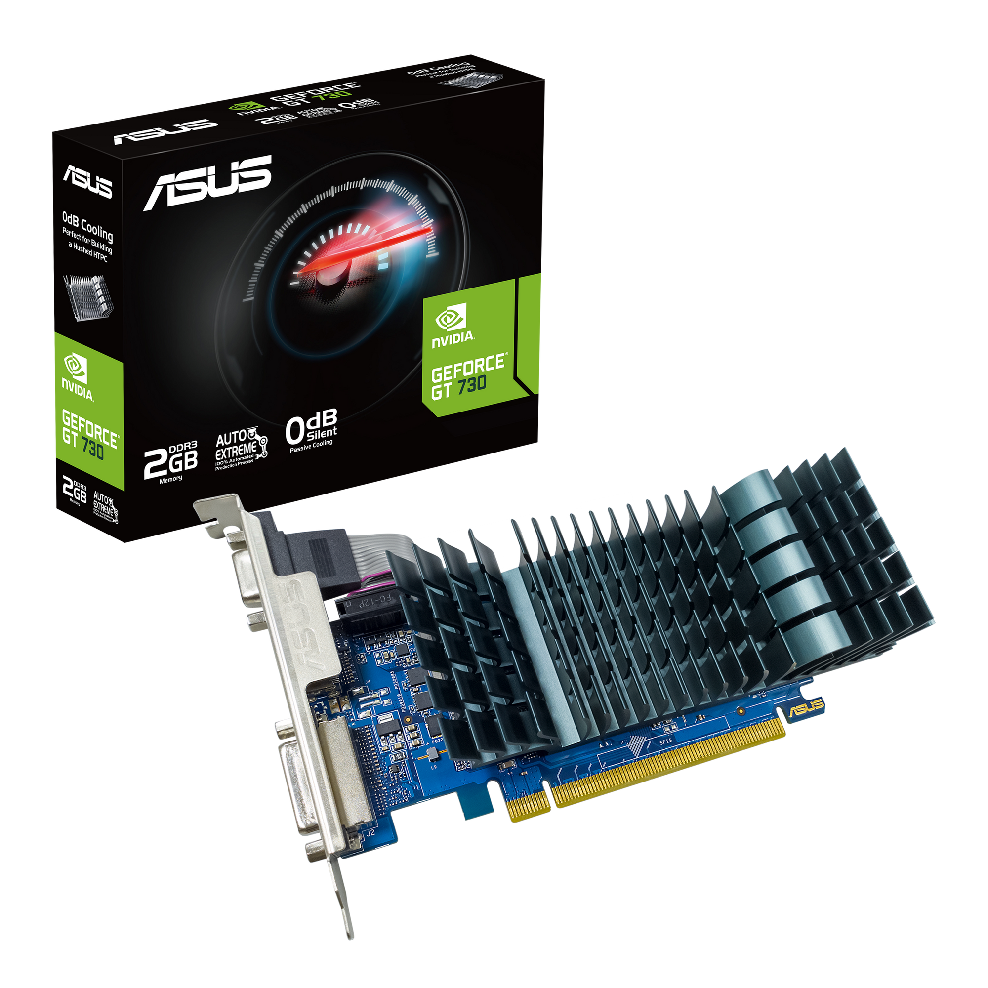 ASUS GeForce GT 730 2GB DDR3 EVO Low-Profile-Grafikkarte thumbnail 5