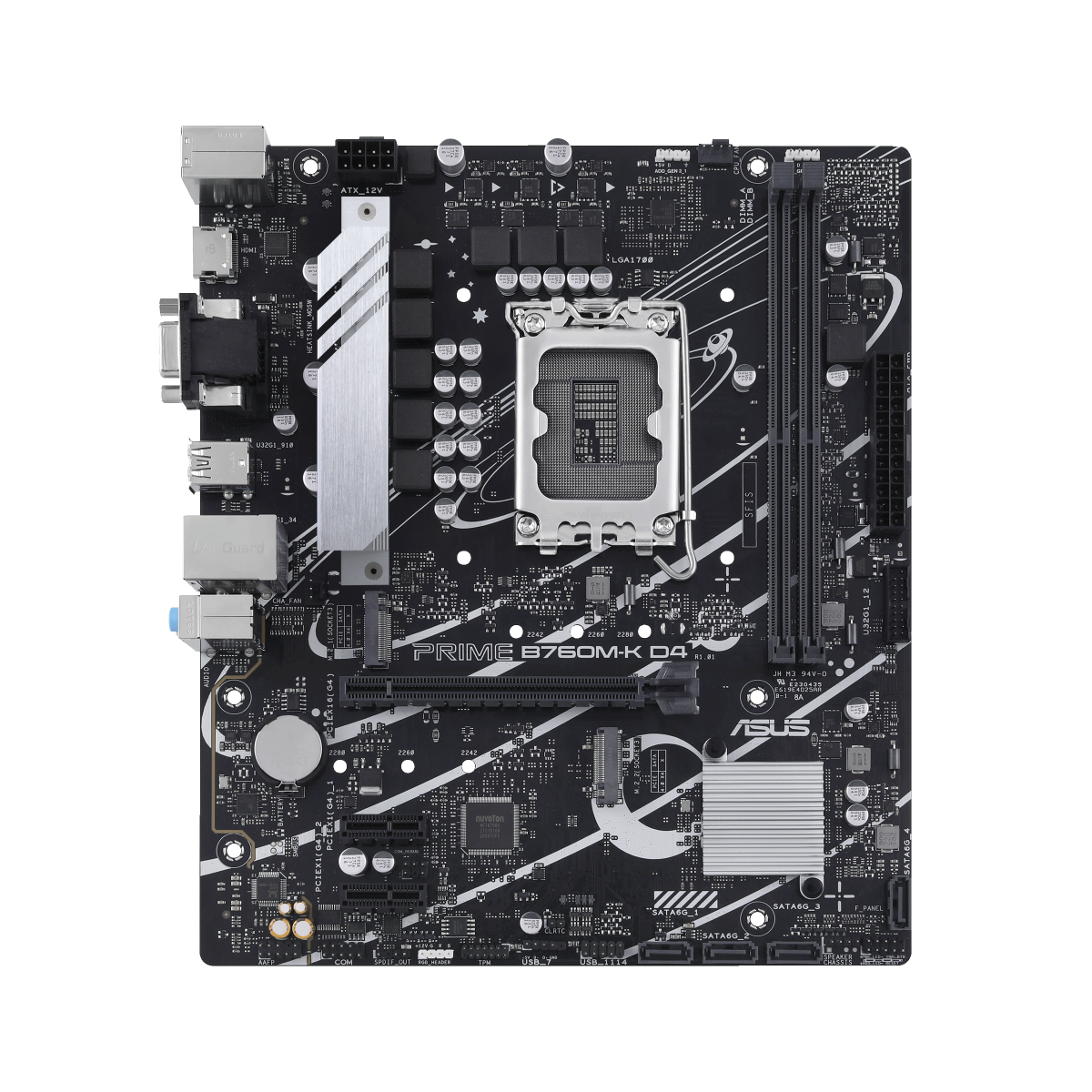 ASUS PRIME B760M-K D4 Gaming Mainboard Sockel Intel LGA 1700
