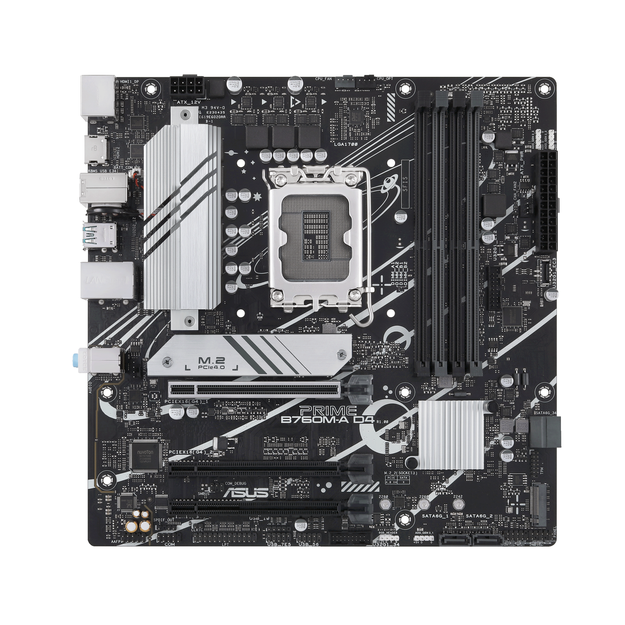 ASUS PRIME B760M-A D4 Gaming Mainboard Sockel Intel LGA 1700 