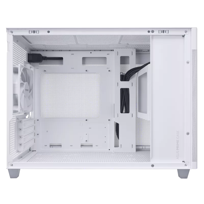 ASUS Prime AP201 Tempered Glass MicroATX case white thumbnail 4