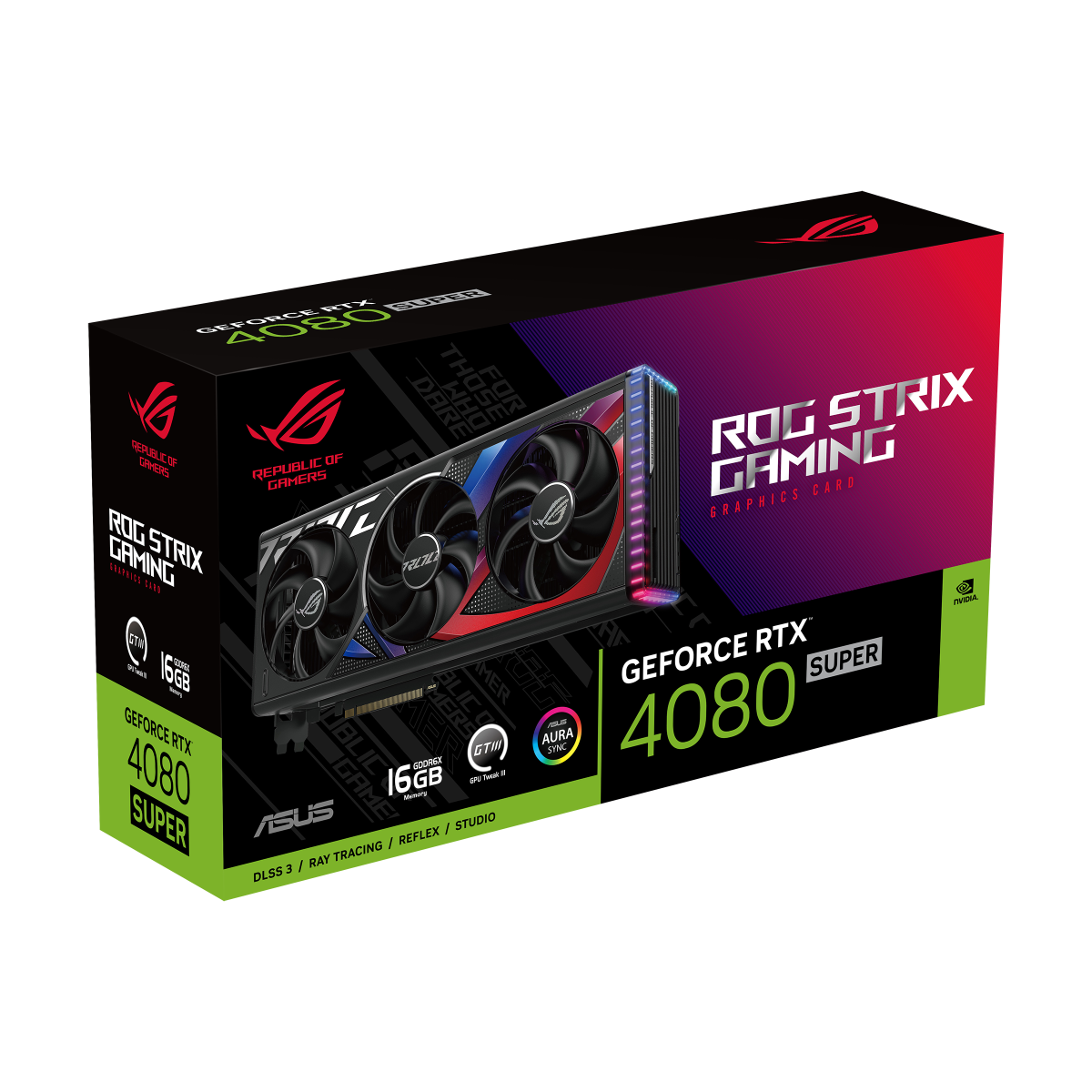 ASUS ROG Strix GeForce RTX 4080 SUPER 16GB GDDR6X Gaming Grafikkarte thumbnail 4