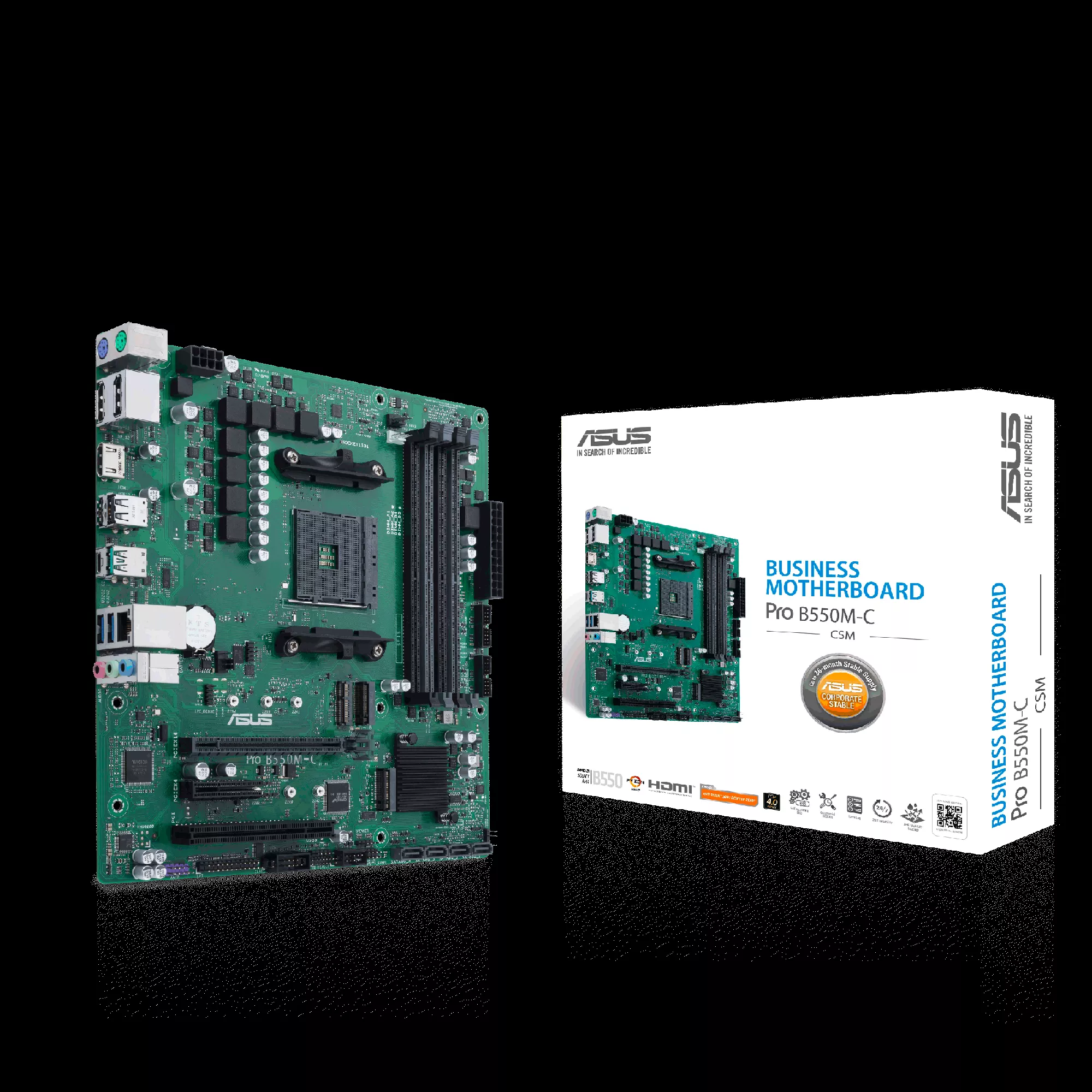 ASUS PRO B550M-C/CSM Business Mainboard Sockel AM4