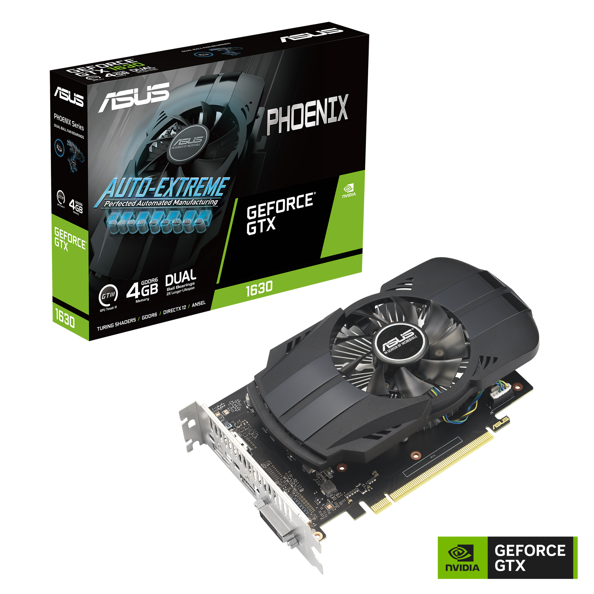 ASUS Phoenix GeForce GTX 1630 4GB GDDR6 EVO Gaming Grafikkarte 1