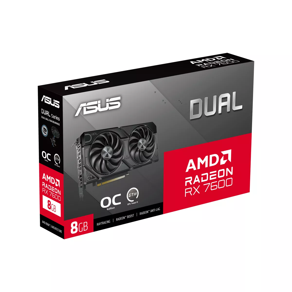 （中古)ASUS Radeon RX 7600 OC Edition 8GB Amazon.com: ASUS Dual Radeon RX 7600 EVO OC Edition 8GB