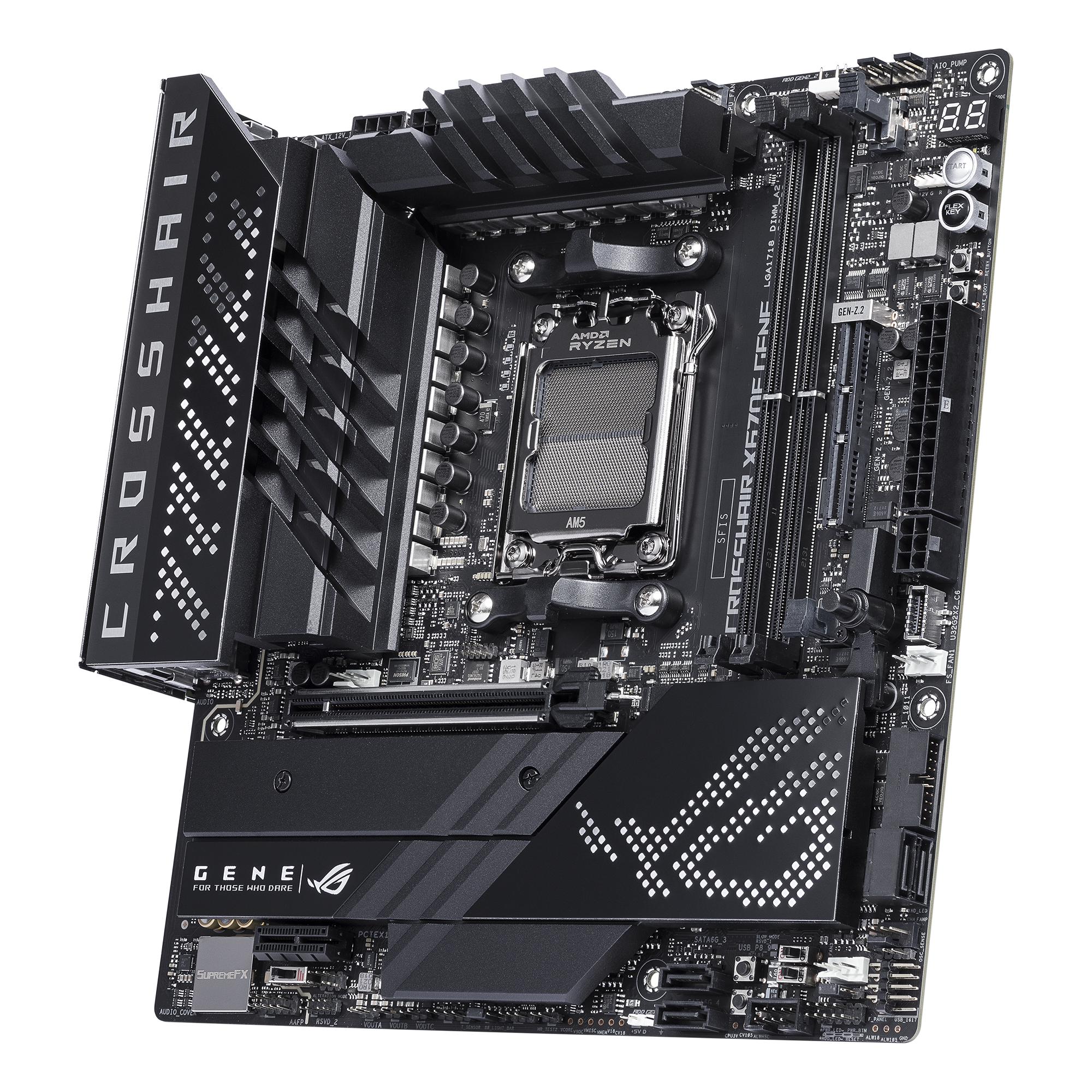 ASUS ROG CROSSHAIR X670E GENE Gaming Motherboard Socket AMD AM5 thumbnail 5