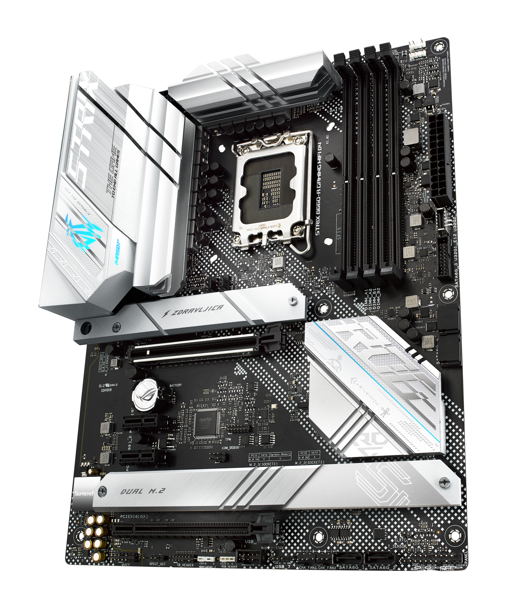 AUS ROG STRIX B660-A Gaming WiFi D4 Motherboard Socket Intel LGA 1700 thumbnail 6