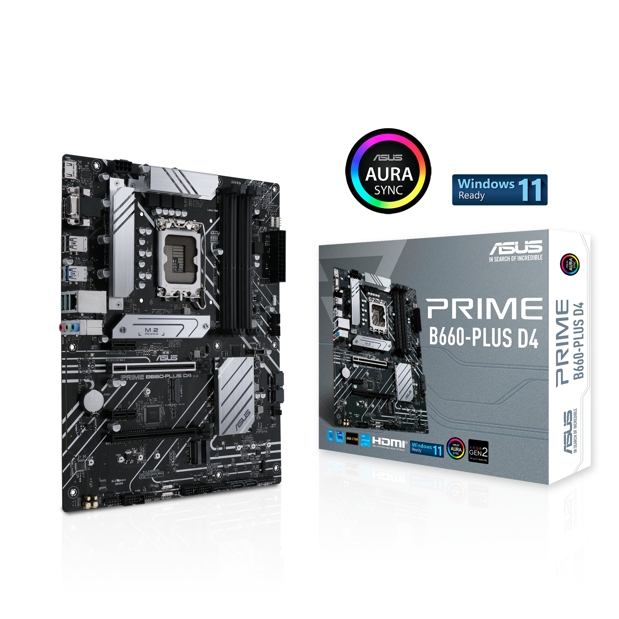 ASUS PRIME B660-PLUS D4 Gaming Socket Intel Carte mère LGA 1700 thumbnail 1