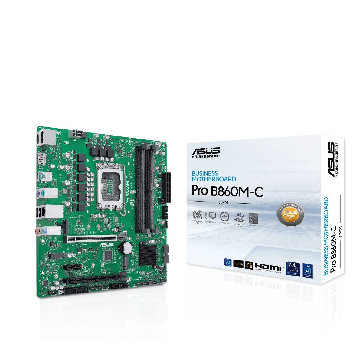 ASUS PRO B860M-C-CSM Business Mainboard Sockel Intel LGA 1851 