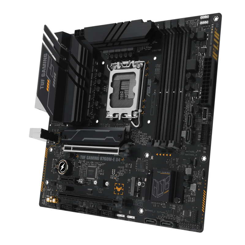 ASUS TUF GAMING B760M-E DDR4 ATX Motherboard - Black